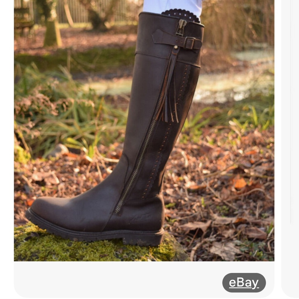 Mark Todd Masterton Dark Brown Tall Leather Boots / riding